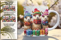 Magical 15oz Mug Wrap Png Artwork , Cute Xmas Product Image 1