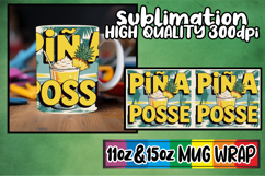 Lively spirit 11oz 15oz mug wrap, Retro Food Product Image 1