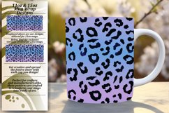 Leopard Print Gradient Mug Wrap - 11oz 15oz Product Image 1