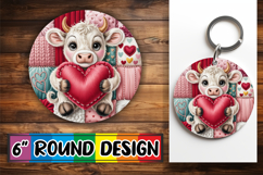 Radiant Sublimation Ornaments, Valenines Animals Product Image 1