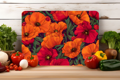 Poppy Flower Cutting Board | Cutting Board png Product Image 2