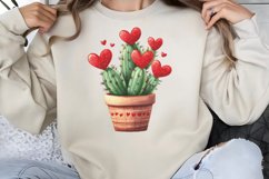 Cute Watercolor Valentines Day Clipart PNG Product Image 1