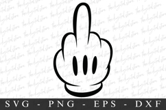 Middle Finger| SVG Cut files | Cricut Product Image 1