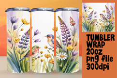 20oz Sublimation Template for Creatives , Birds Product Image 1