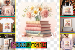 Enchanted TSHIRT Magic Ideas, Book and flower Product Image 1