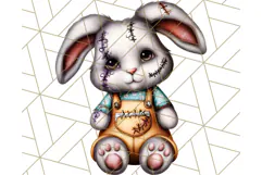 Halloween Bunny Clipart, Cute Bunnies in Costumes PNG Product Image 5