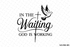 In the wating god is working SVG | SVG Cut files | Cricut Product Image 1