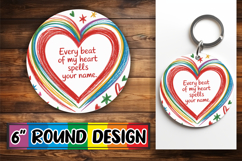 Luminous Ornaments Round Design PNG, Heart Quote Product Image 1