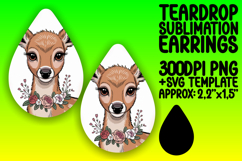 Creative Teardrop Earrings Design Art , Valenines Animals Product Image 1