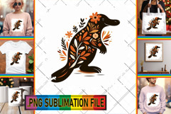 RADIANT Tote Bag Designs PNG, Flower Animals Product Image 1