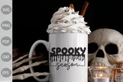 Spooky Season SVG Design , Halloween Quote SVG Cut Files Product Image 2