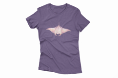 Cute Manta Ray Ocean Giant Marine Animal PNG Summer Aquatic Product Image 4