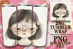 Joyful Tumblers: Watercolor Boho Kids Art Product Image 1