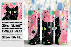 Charming Cat Antics Tumbler Skin Product Image 1
