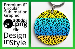 Bold Leopard Gradient Round Design Wrap PNG Product Image 1