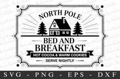 north Pole Bed And Breakfast Svg | Christmas svg Product Image 1