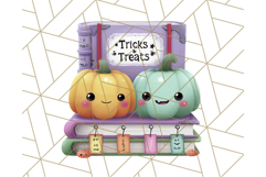 Kawaii Halloween Clipart Cute Kids and Candy Elements Png Product Image 5