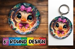 Glamorous Round Design for Sublimation , Holiday Animals Product Image 1