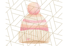 Watercolor Winter Hats and Scarves Clipart PNG Product Image 5