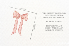 Coquette Easter Spring Bows Clipart Product Image 6