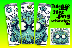 LUXE 20oz Tumbler Wrap Design , Monster Product Image 1