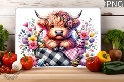 Easter Highland Cow Cutting Boards Bundle, Easter Kitchen Product Image 5