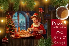Christmas Puzzles PNG |Kids Puzzles Sublimation 3 Product Image 4