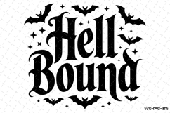 Hell Bound Svg | Halloween Svg | Svg Cut Files Product Image 1
