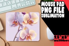 Joyful Mouse Pad PNG Design, Flower Pattern Product Image 1