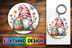 Sweet Watercolor Bear Keychain Tumbler Spring Design PNG Product Image 1