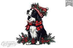 Christmas Dog Clipart Design - High Quality 300 Dpi Product Image 1