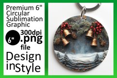 Stylish Round Design for Sublimation , Christmas Product Image 1