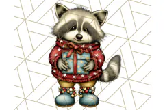 Christmas Animal Clipart, Festive Animals in Holiday Outfits Product Image 5