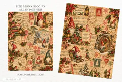 Gnomes Christmas Junk Journal Pages Product Image 3