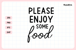 Wedding Sign Saying SVG | Please Enjoy Some Food Product Image 3