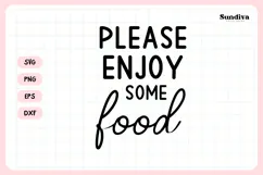 Wedding Sign Saying SVG | Please Enjoy Some Food Product Image 3