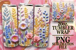 Whimsical 3D Flower Tumbler Charm Product Image 1