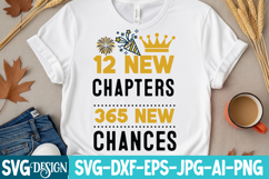 12 New Chapters 365 New Chances SVG Design,New year svg Product Image 2