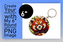 Chic Round Design for Keychain PNG , Animals Product Image 1