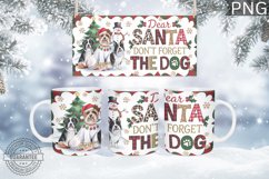 Christmas Mug Wrap Design - Christmas Dog Sublimation Product Image 2