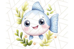 Under the Sea Nursery Clipart, Ocean Animals PNG Product Image 5