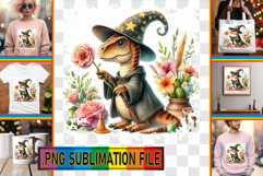 VIBRANT Sublimation Art for TSHIRTS, Dino Product Image 1