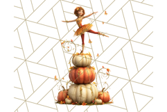 Autumn Circus Performers Clipart Vintage Characters PNG Product Image 5