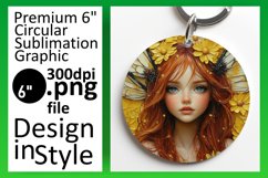 Artistic Circle Design Car Coaster , Fairy Product Image 1