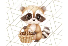 Woodland Nursery Baby Animals And Fantasy Forest PNG Clipart Product Image 5