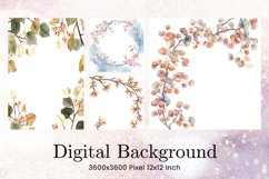 Flower Pattern Background Wallpaper Digital Paper_53 Product Image 1