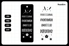 True Crime Bookmark Saying SVG | Amateur Detective Product Image 3