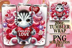 Sweet Sublimation 20oz tumbler wrap, Valentines Product Image 1