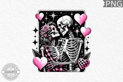 Valentine&#039;s Day Skeleton PNG - Valentine Clipart Sublimation Product Image 1