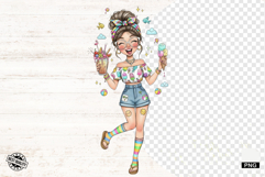 Summer Pretty Girl Clipart Product Image 1